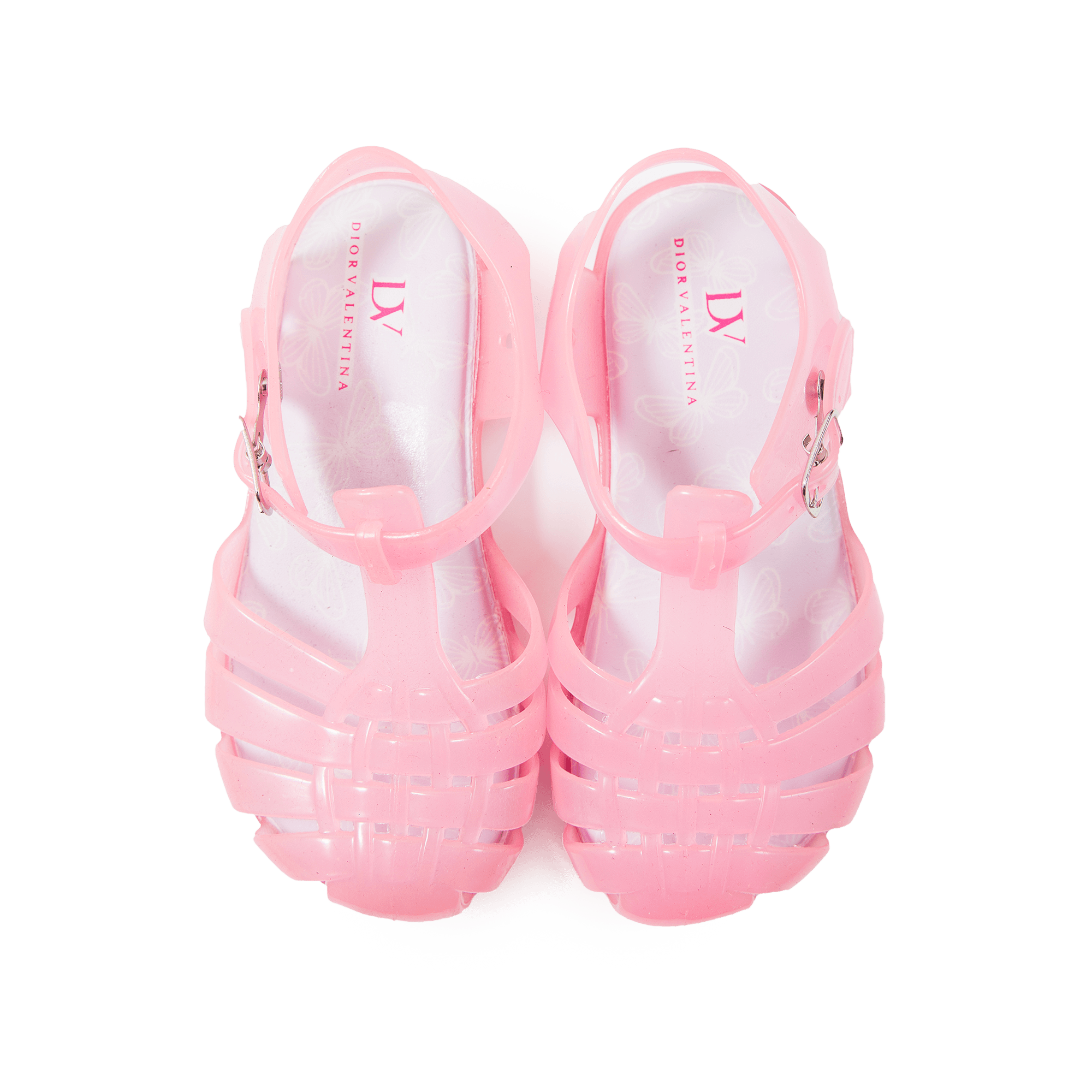Dior Valentina- Classic Jelly Sandal Pink For Babies, Toddlers, And Kids