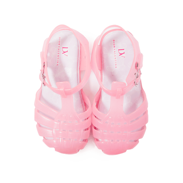 Dior Valentina- Classic Jelly Sandal Pink For Babies, Toddlers, And Kids 