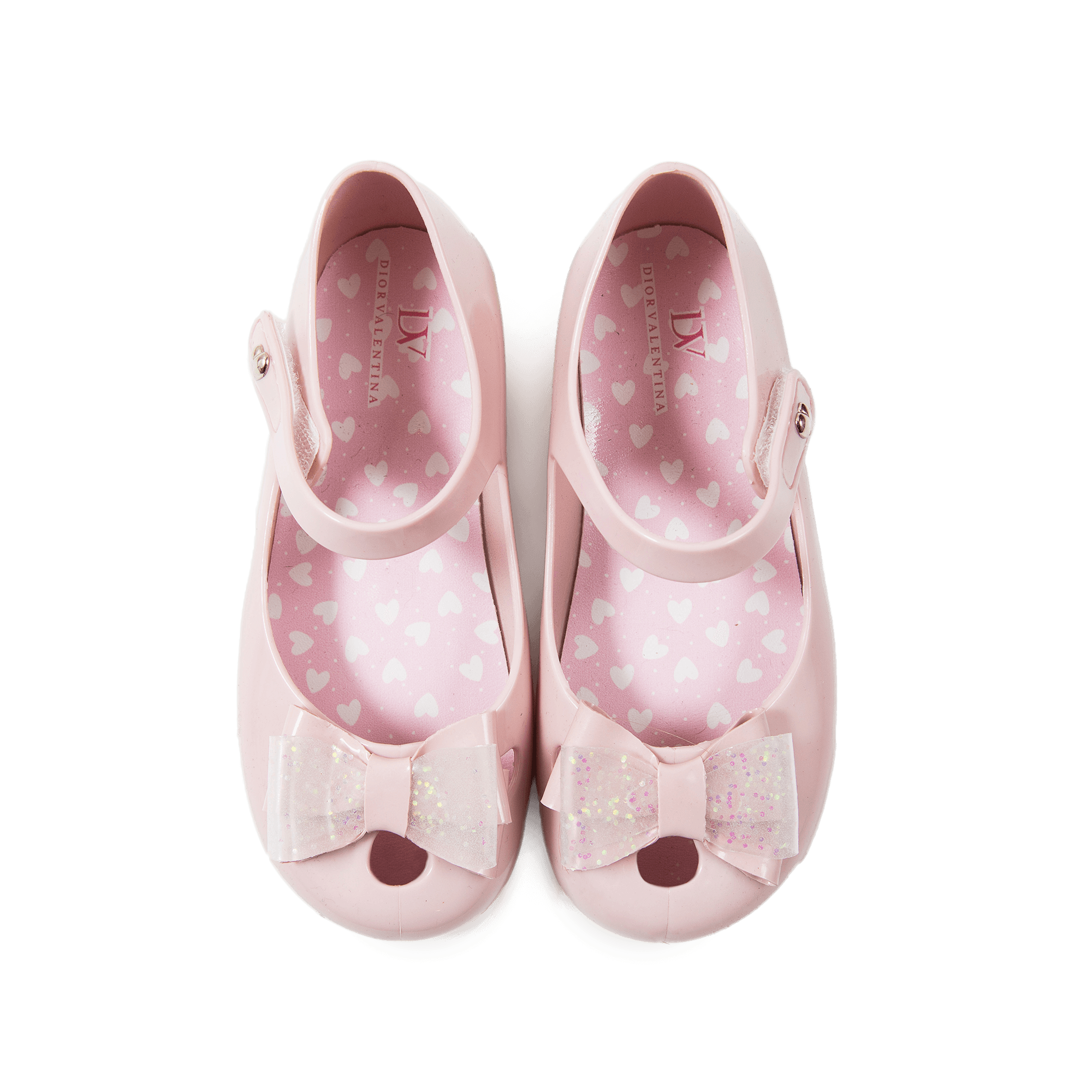 Glitter Bow Mary Jane Jelly Shoes
