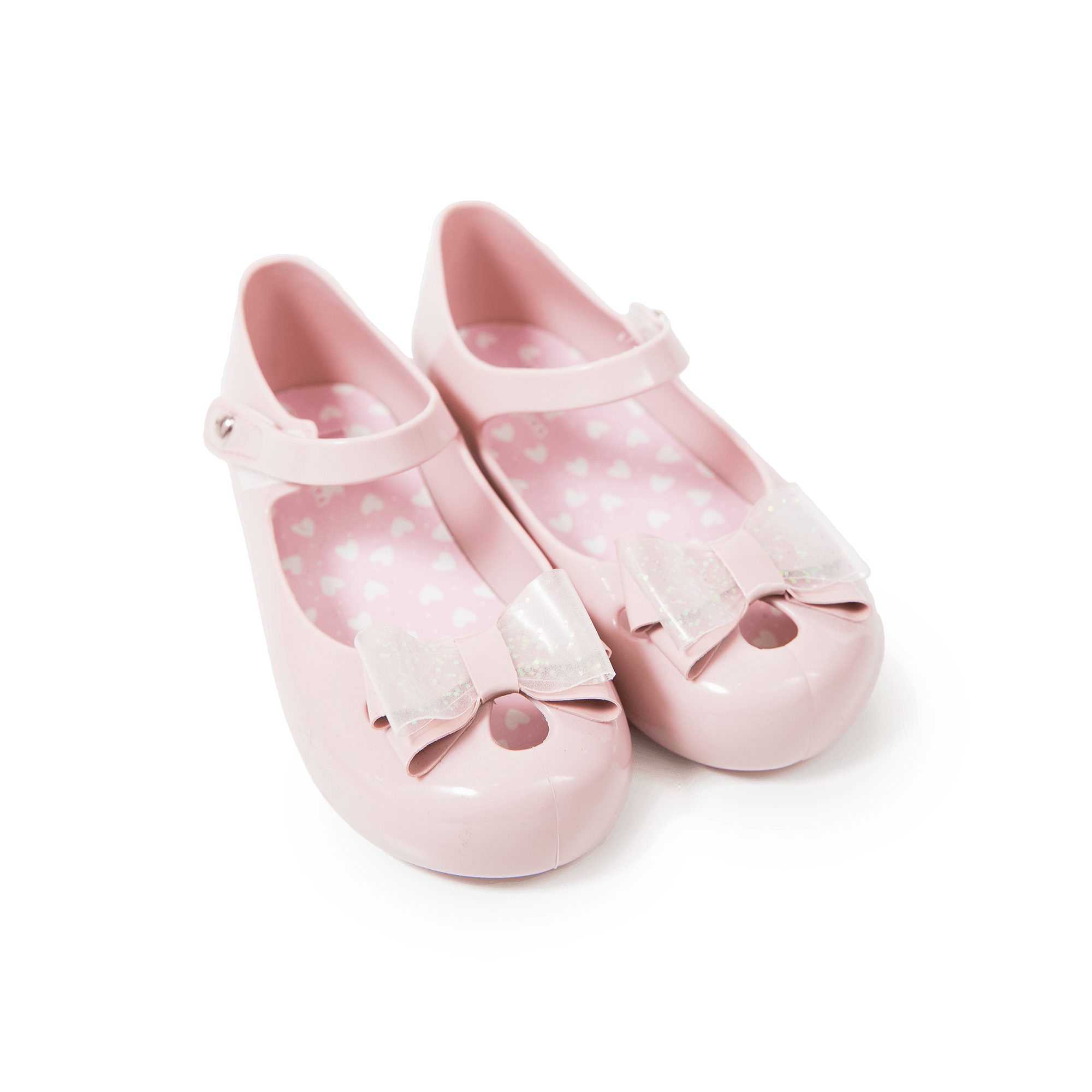 Glitter Bow Mary Jane Jelly Shoes