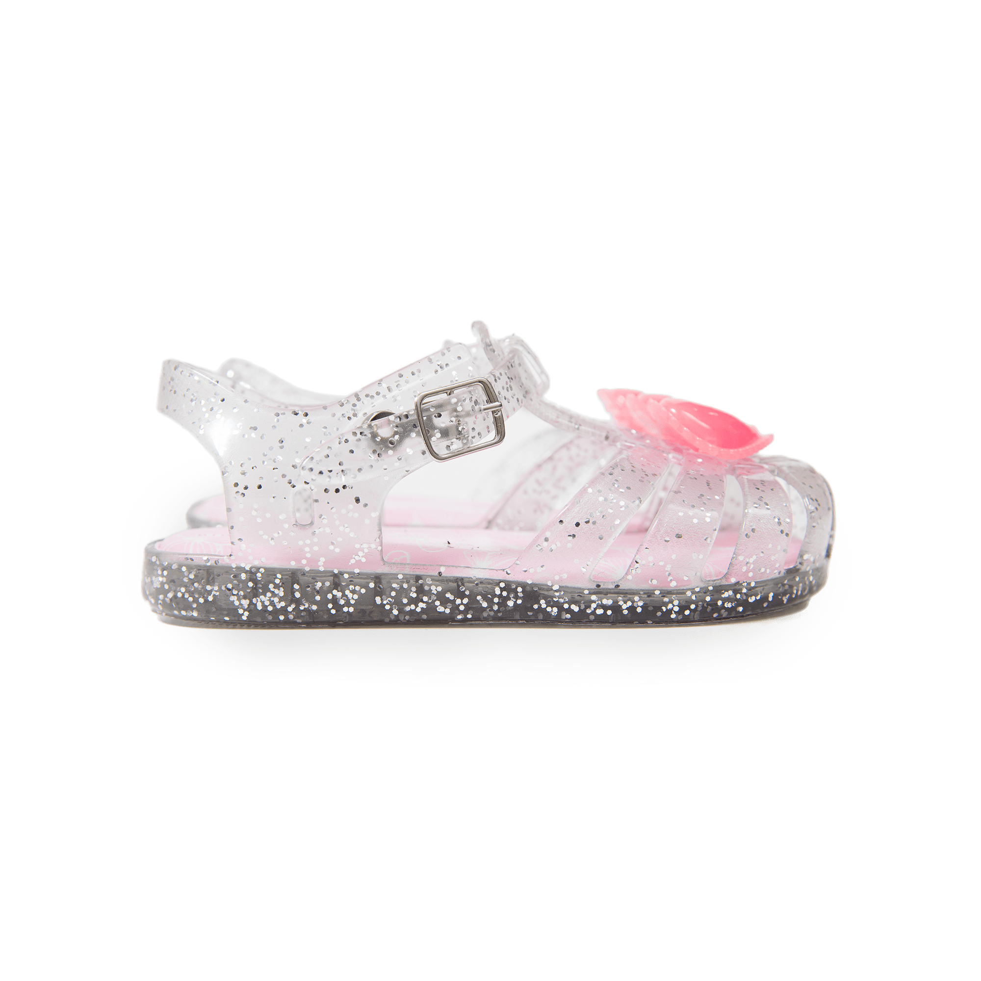 Sweetheart Glitter Jelly Sandals