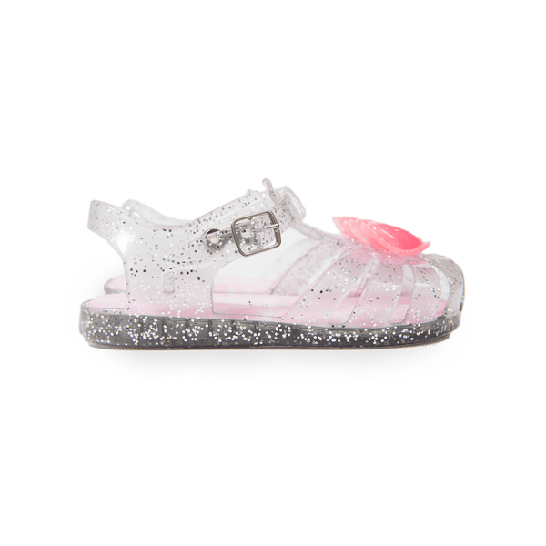 Sweetheart Glitter Jelly Sandals