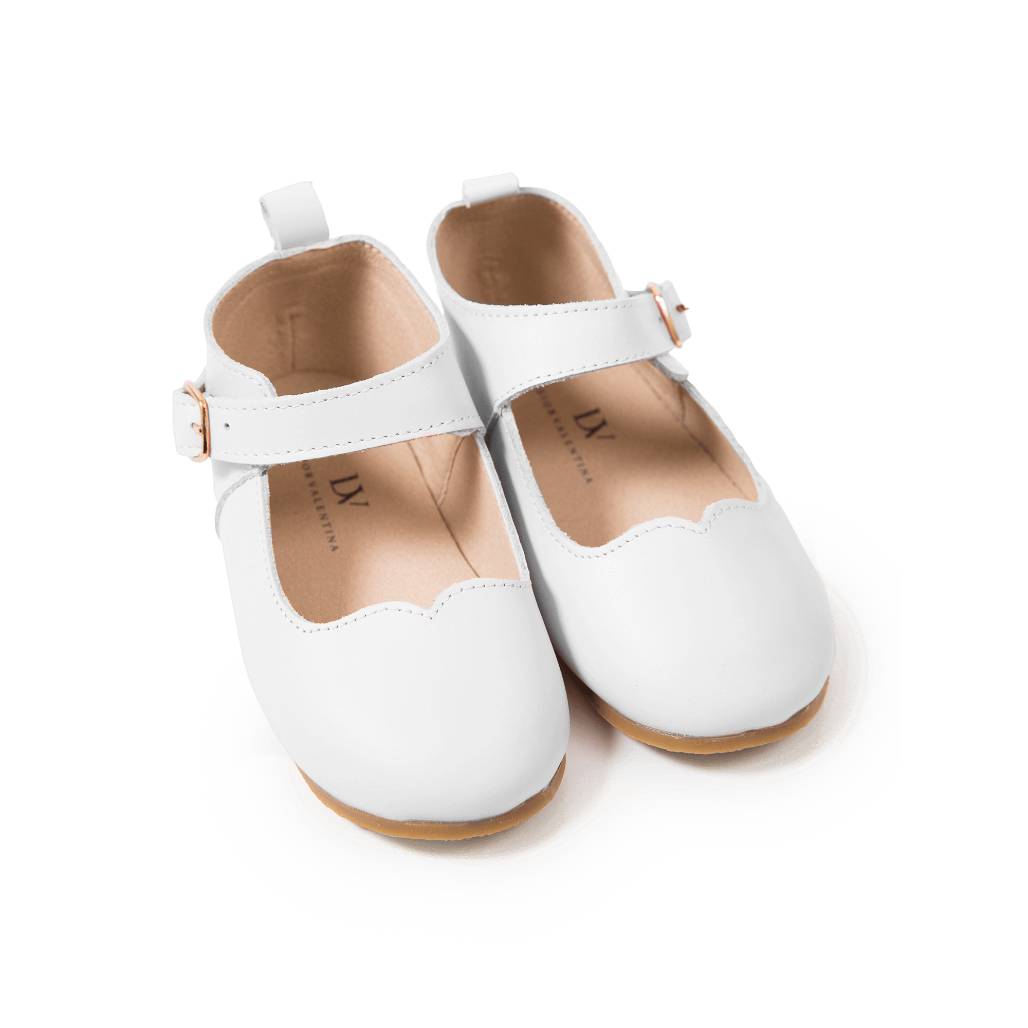 Classic Leather White Mary Jane Shoes