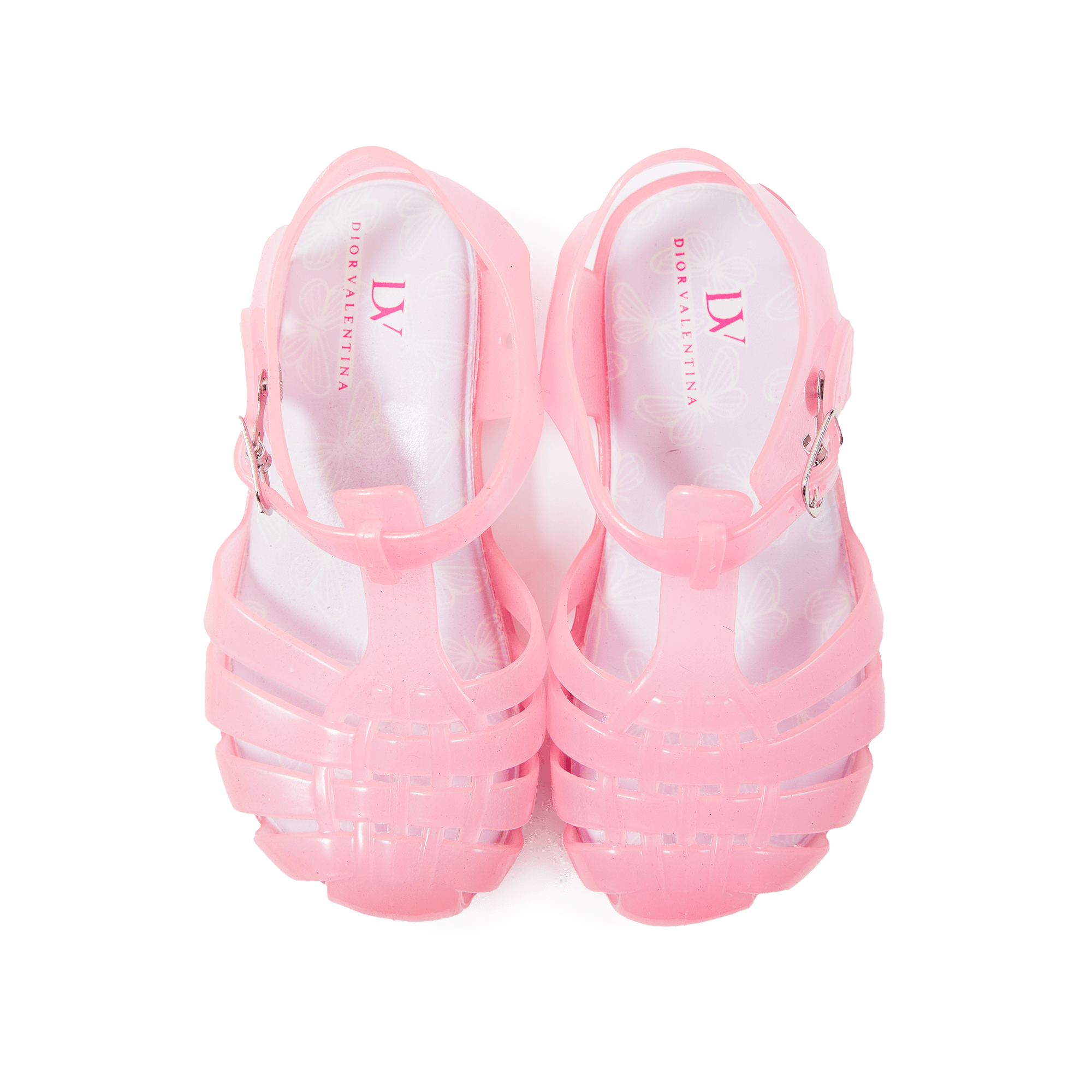 Dior Valentina- Classic Jelly Sandal Pink For Babies, Toddlers, And Kids 