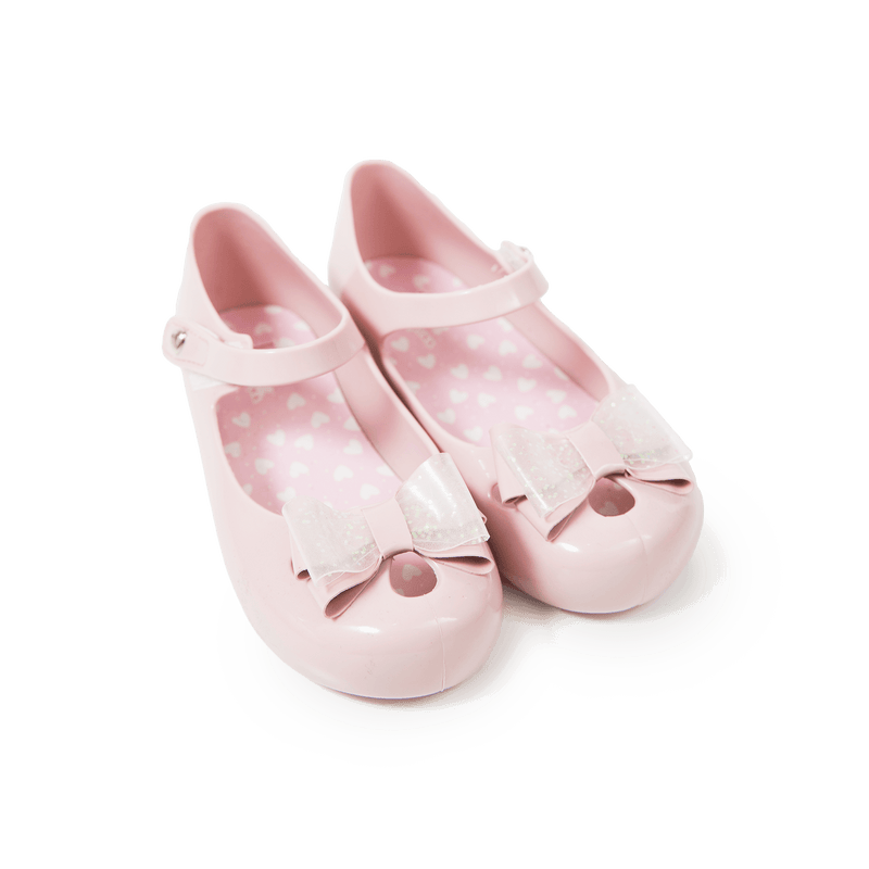 Glitter Bow Mary Jane Jelly Shoes
