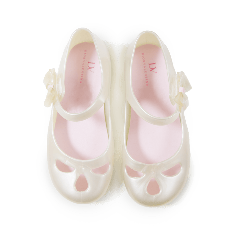 Dior Valentina- Classic Iridescent Mary Jane Jelly Shoes for babies. toddlers and little girls.