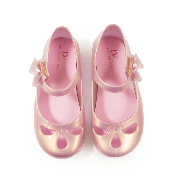 Dior Valentina- Classic Iridescent Mary Jane Jelly Shoes for toddlers and kids