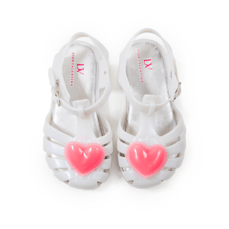 Dior Valentina- Sweetheart Jelly Sandals For Babies, Toddlers, & Kids 