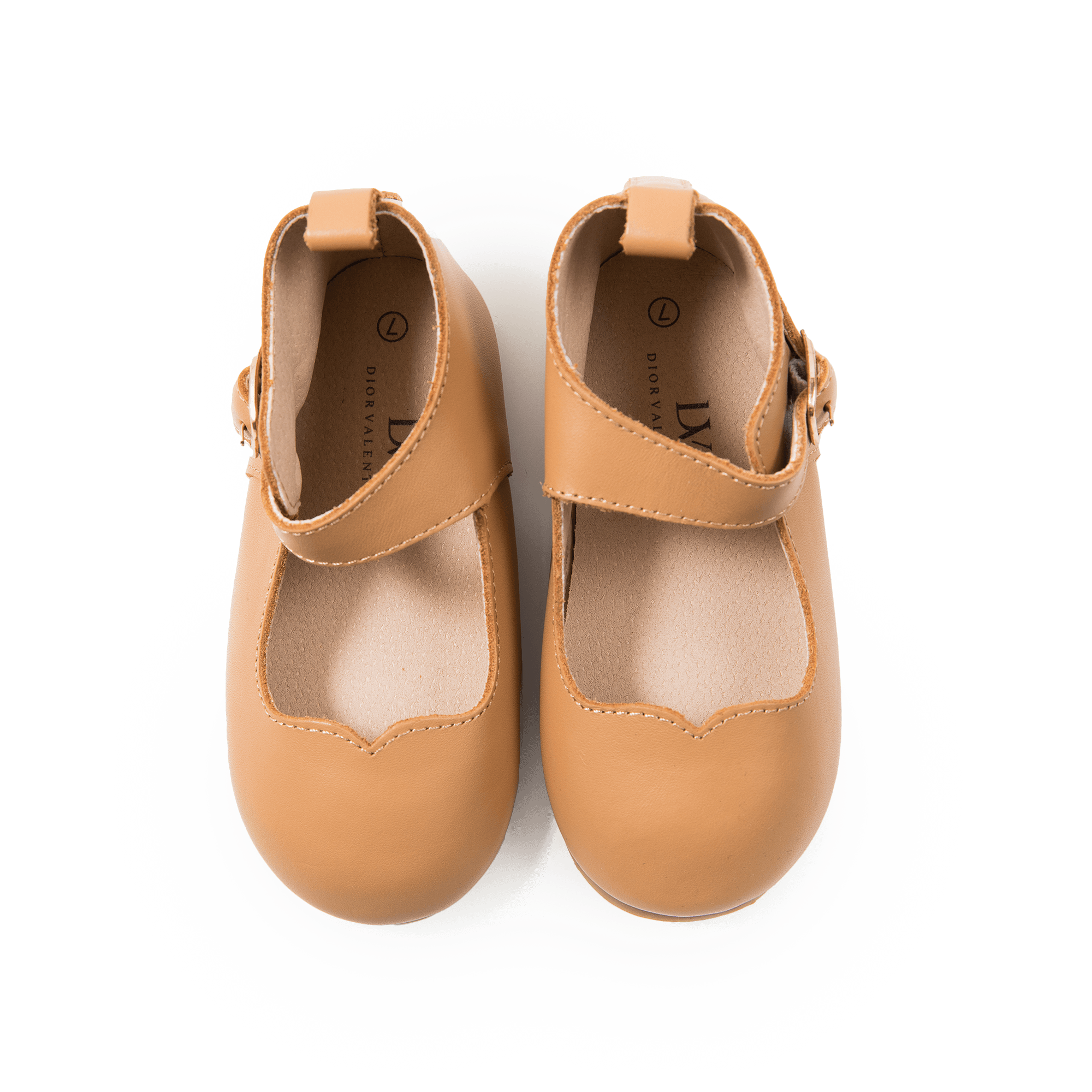 Dior Valentina- Classic Leather Mary Jane Brown Shoes for baby, toddlers, and big kids